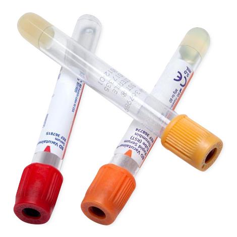 צינורות סרום Vacutainer BD, 6 מ"ל 1000/CS