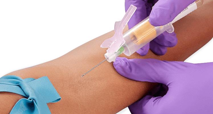 BD Vacutainer Eclipse Blood Collection מחטים עם מחזיק ומתאם Luer, 21G x 1.25", 100/CS