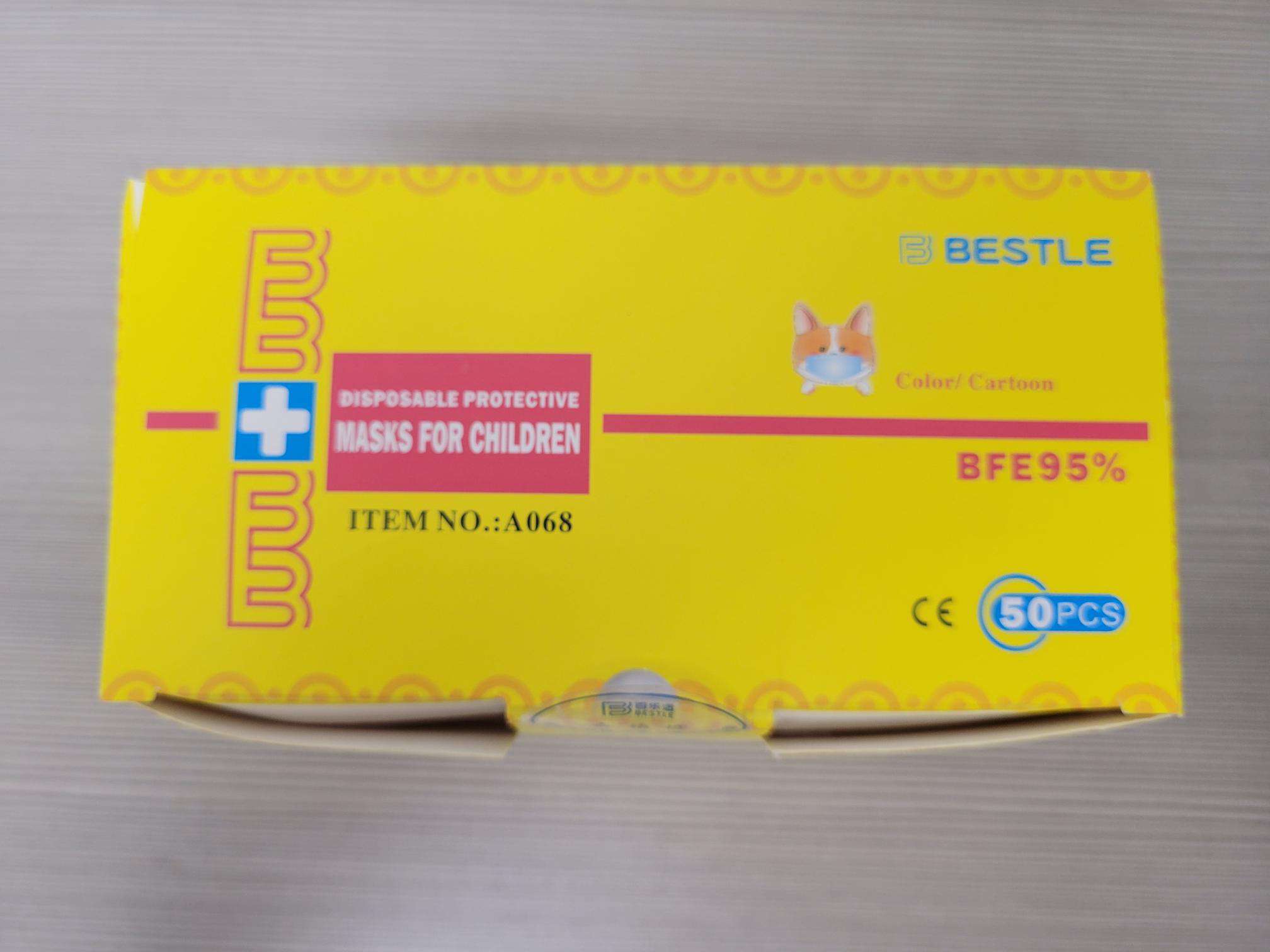 Bestle Disposable 3 Ply Masks for Children (50/Box) - One Source Medical Supplies