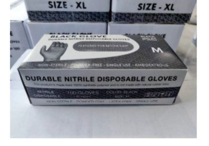 Black Nitrile Gloves - Case of 1,000 - One Source Medical Supplies