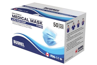 Busrel 3-Ply Medical Face Mask - 2000/CS