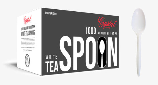 כפית פלסטיק לבנה CrystalWare 1000/CS