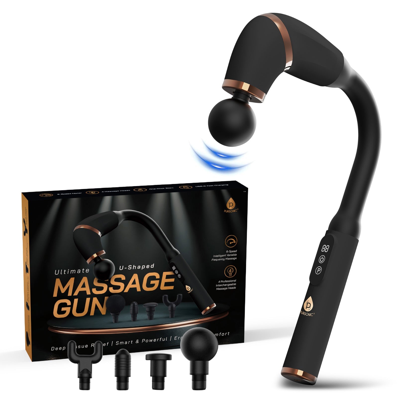 Ultimate U-Shaped Massage Gun by Pursonic