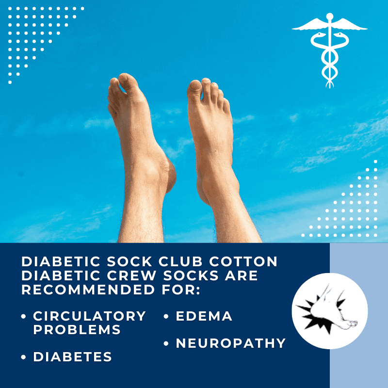 diabetic cotton crew socks