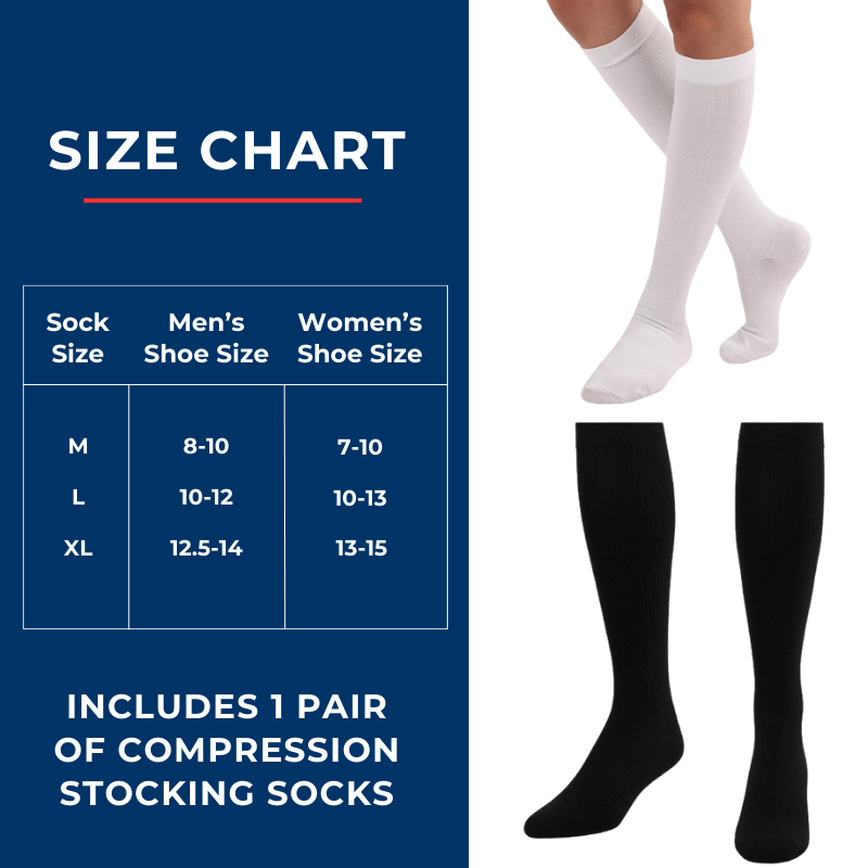 Women's Over The Calf Compression Stocking Socks (1 Pair) by DIABETIC SOCK CLUB
