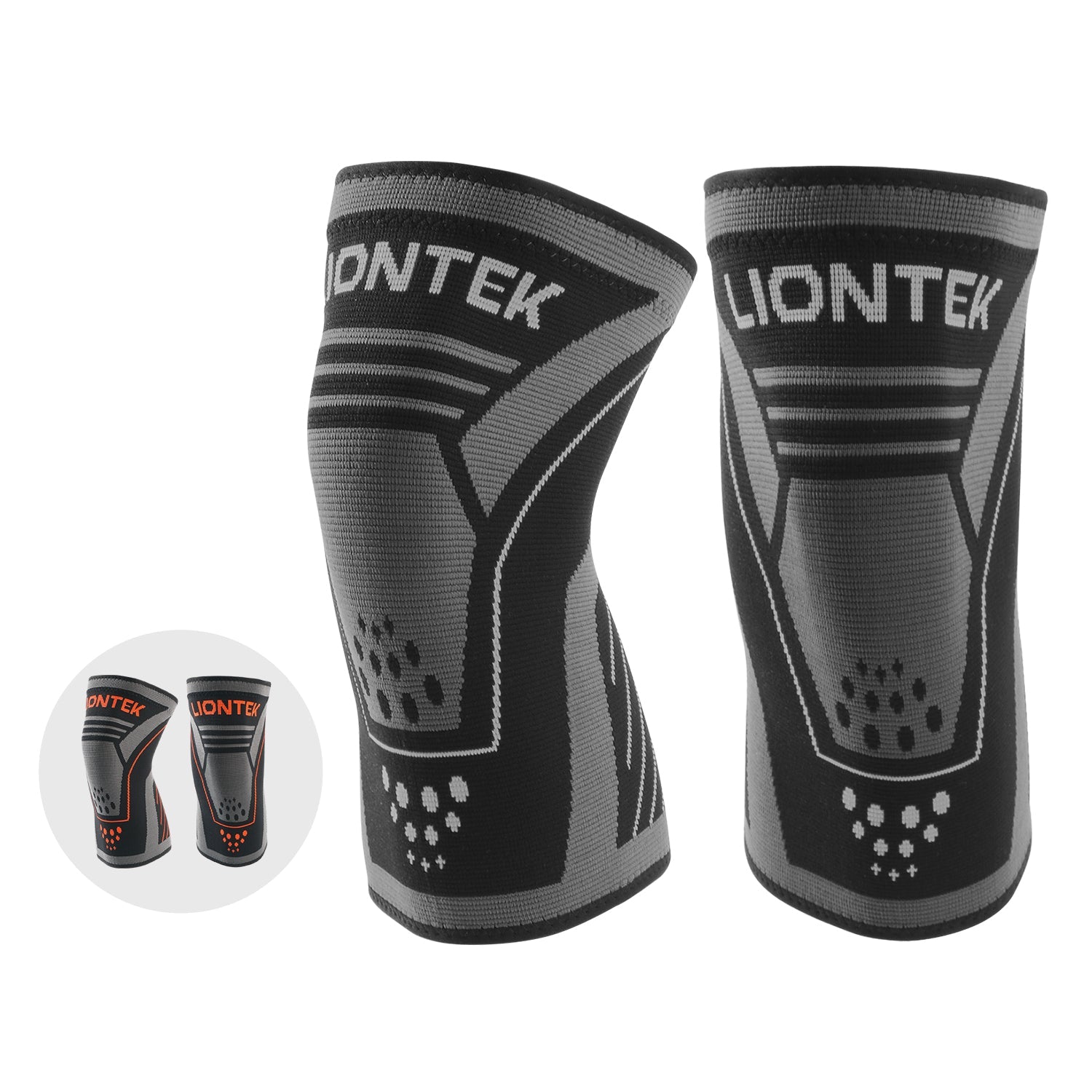 LIONTEK Knee Sleeve Pair - Compression Sleeve by Liontek