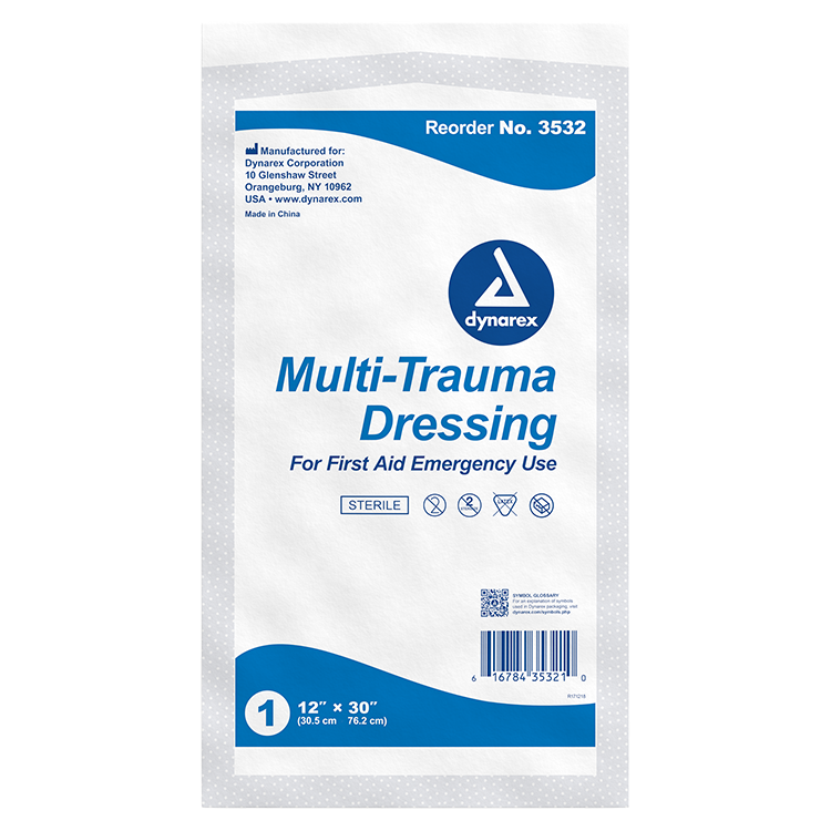 Dynarex Multi-Trauma Dressing - Sterile, 50ea/cs (50 Count)
