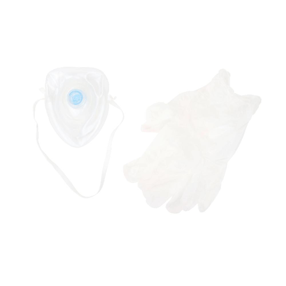 Dynarex CPR Rescue Mask Kit w/ One-Way Valve, Barrier Filter and Pai (25 Count)