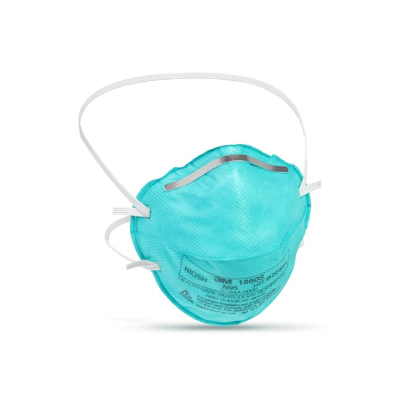 3M 120pcs 1860S Particulate Respirator N95 Face Mask with Fluid Resistance, Small Size