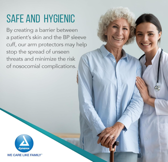 Dynarex BP Cuff Barrier Sleeve, Non-Woven   100ea/bx, 5bxs/case (500 Count)