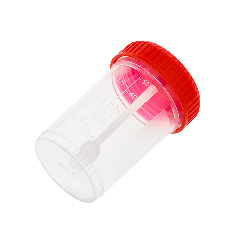 Dynarex Stool Specimen Container with Spoon, 60mL (400 Count)