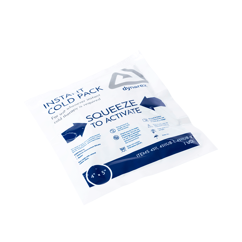 Dynarex Instant Cold Pack 4" x 5" - 2ea/bx, 36bxs/cs (72 Count)