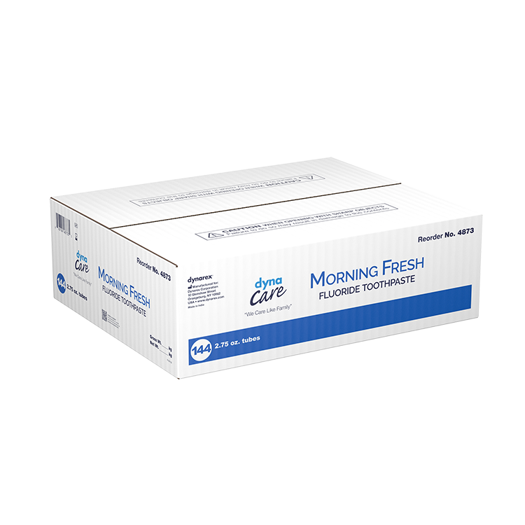 Dynarex Morning Fresh Mint Toothpaste with Fluoride (144 Count)