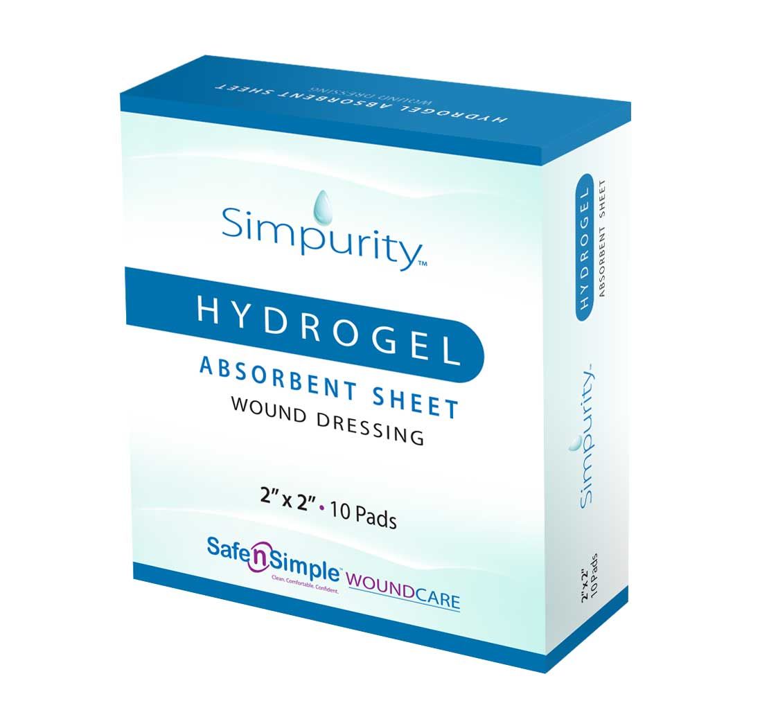 Safe N Simple Simpurity Hydrogel Absorbent Sheet Wound Dressing
