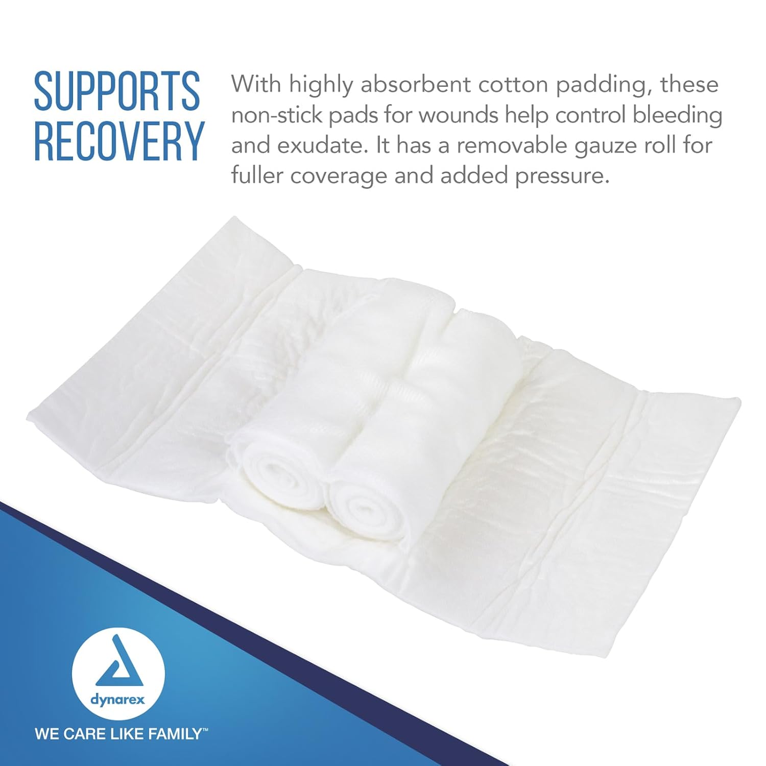 Dynarex Dyna-Stopper Trauma Dressing - Sterile  3.5" x 5.5" - 60ea/cs (60 Count)