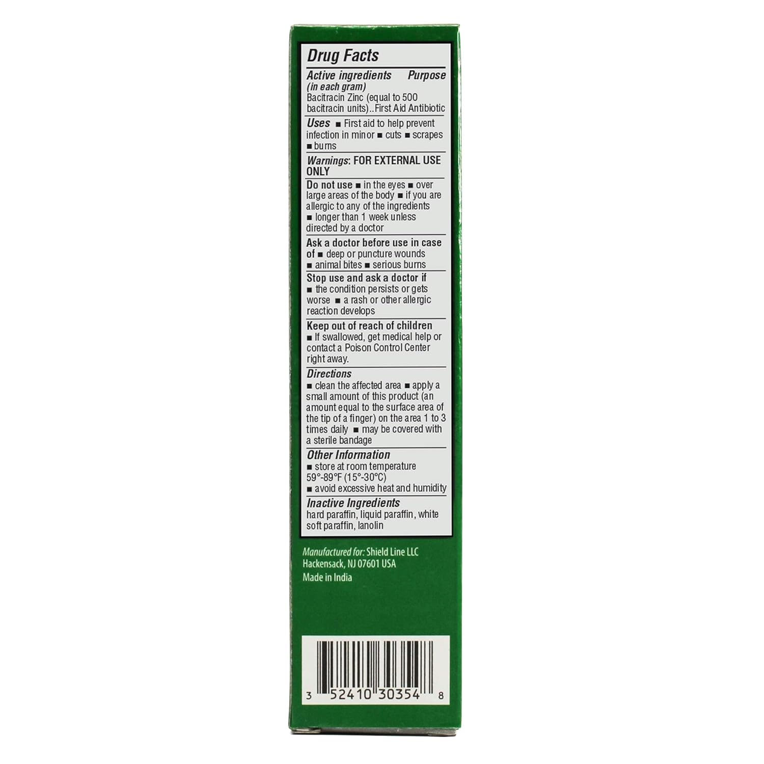MedPride Bacitracin Zinc Ointment First Aid Antibiotic - 1oz. Tubes - Indv. Boxed- Case of 72