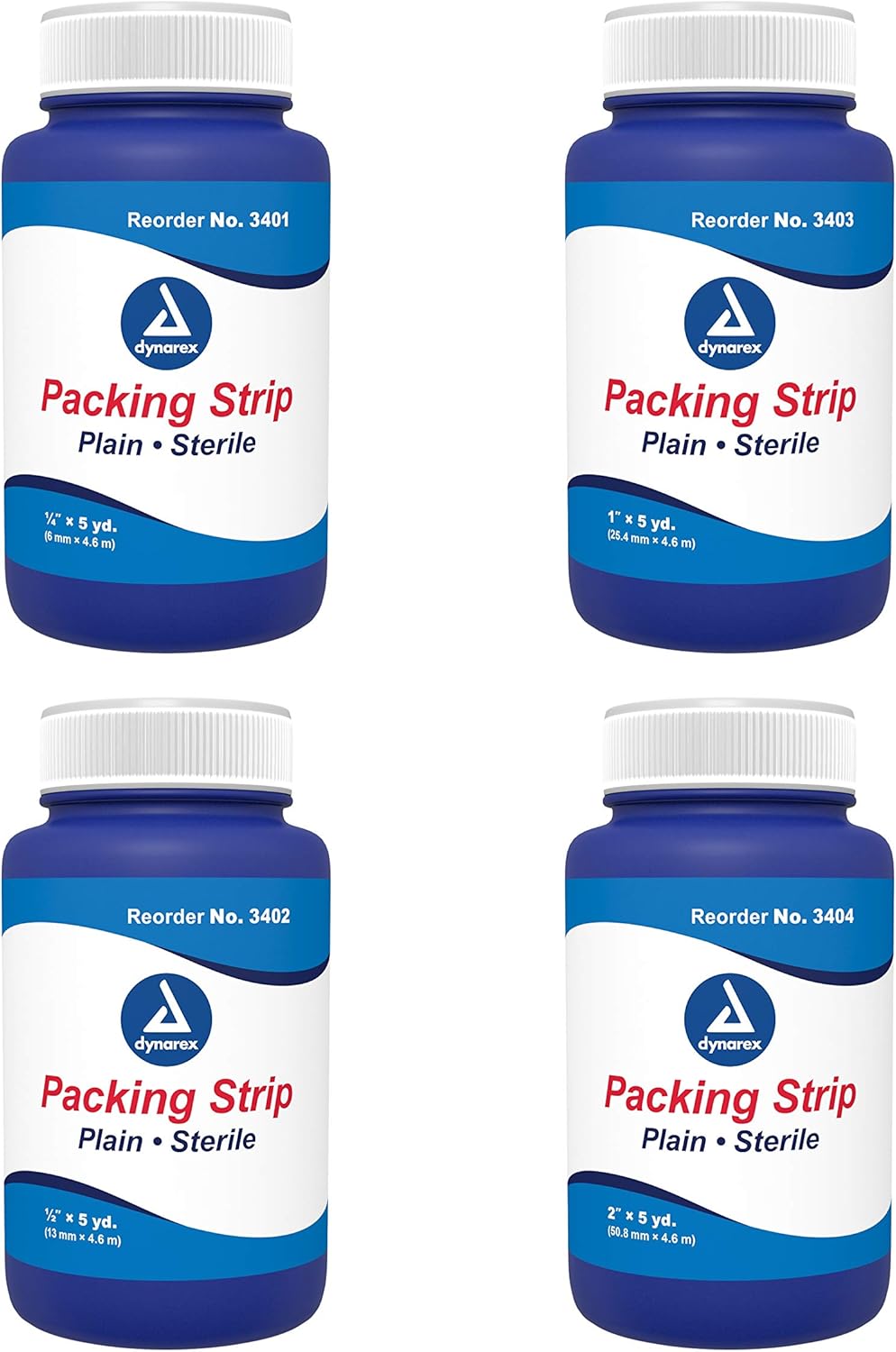 Dynarex Packing Strips Plain - Sterile, 12ea/cs (12 Count)