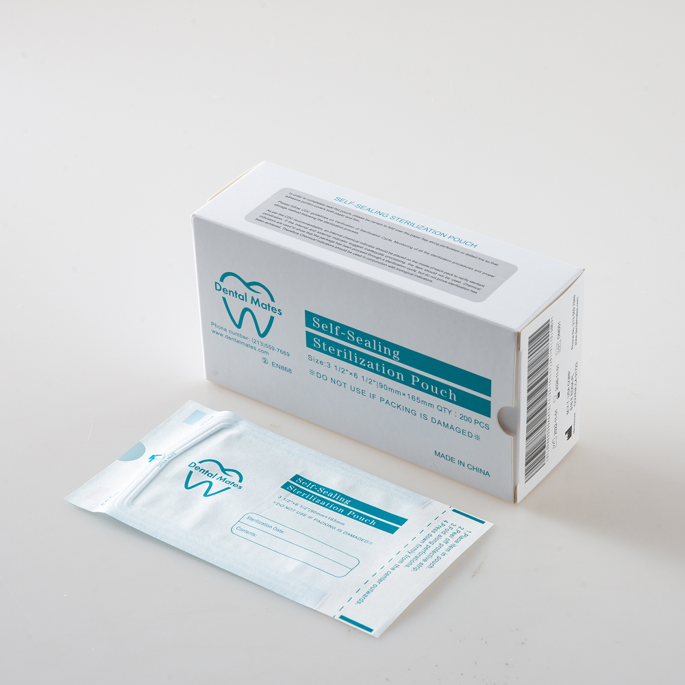 Self-Sealing Autoclave Sterilization Pouches 200pcs per box, 10 boxes/case for most sizes; 5 boxes/case 7 1/2x14" & 10 1/2x20"