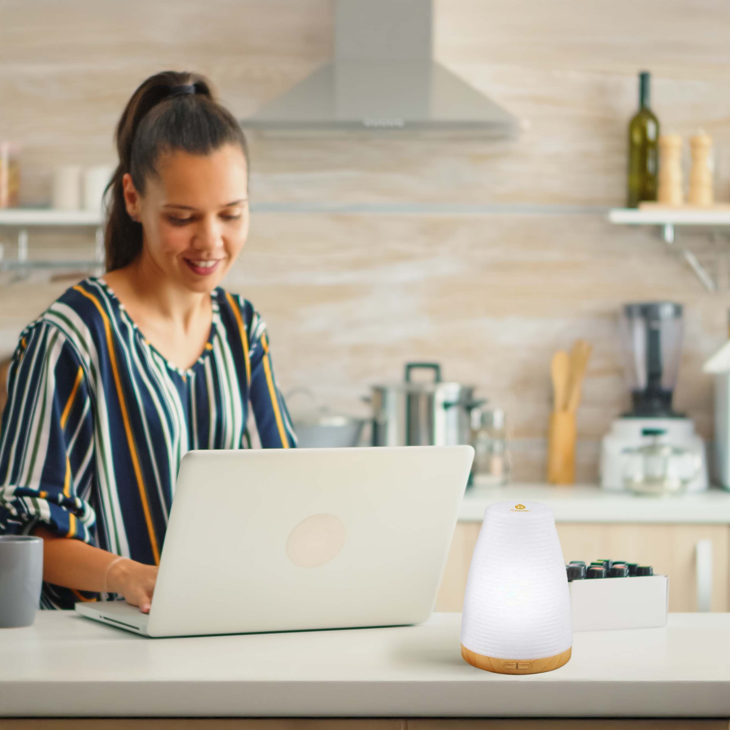 2-in-1 USB Essential oil Aroma Diffuser by Pursonic