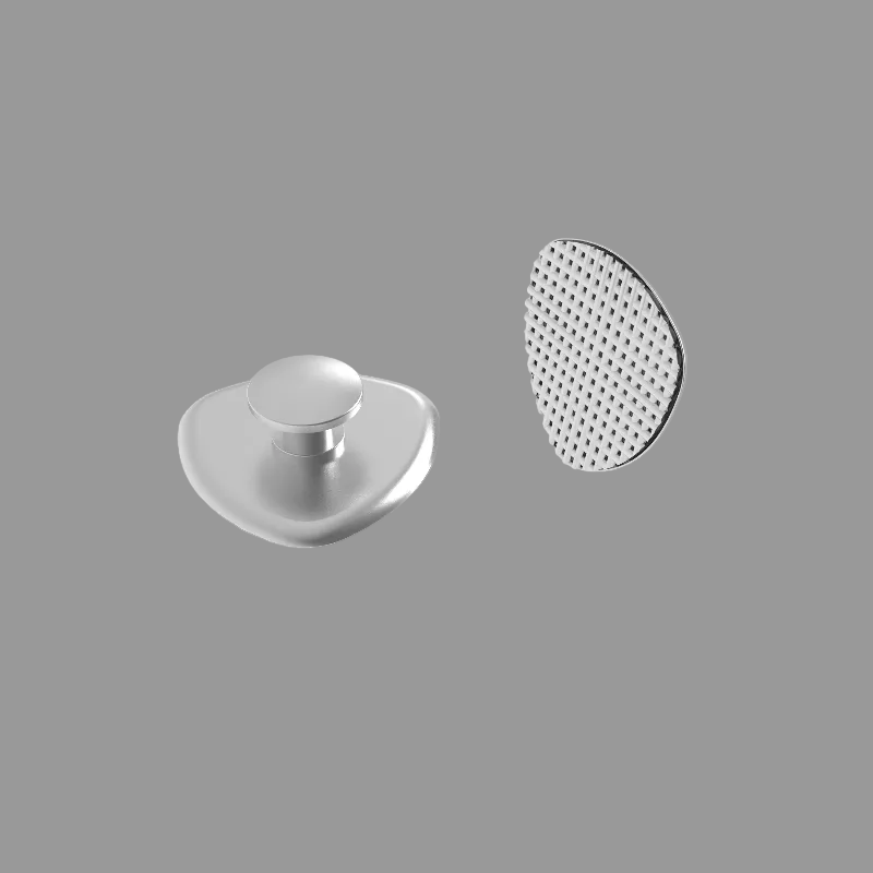 Bondable lingual buttons Y-F325 Triangle base 80# mesh base, 10pcs/pk