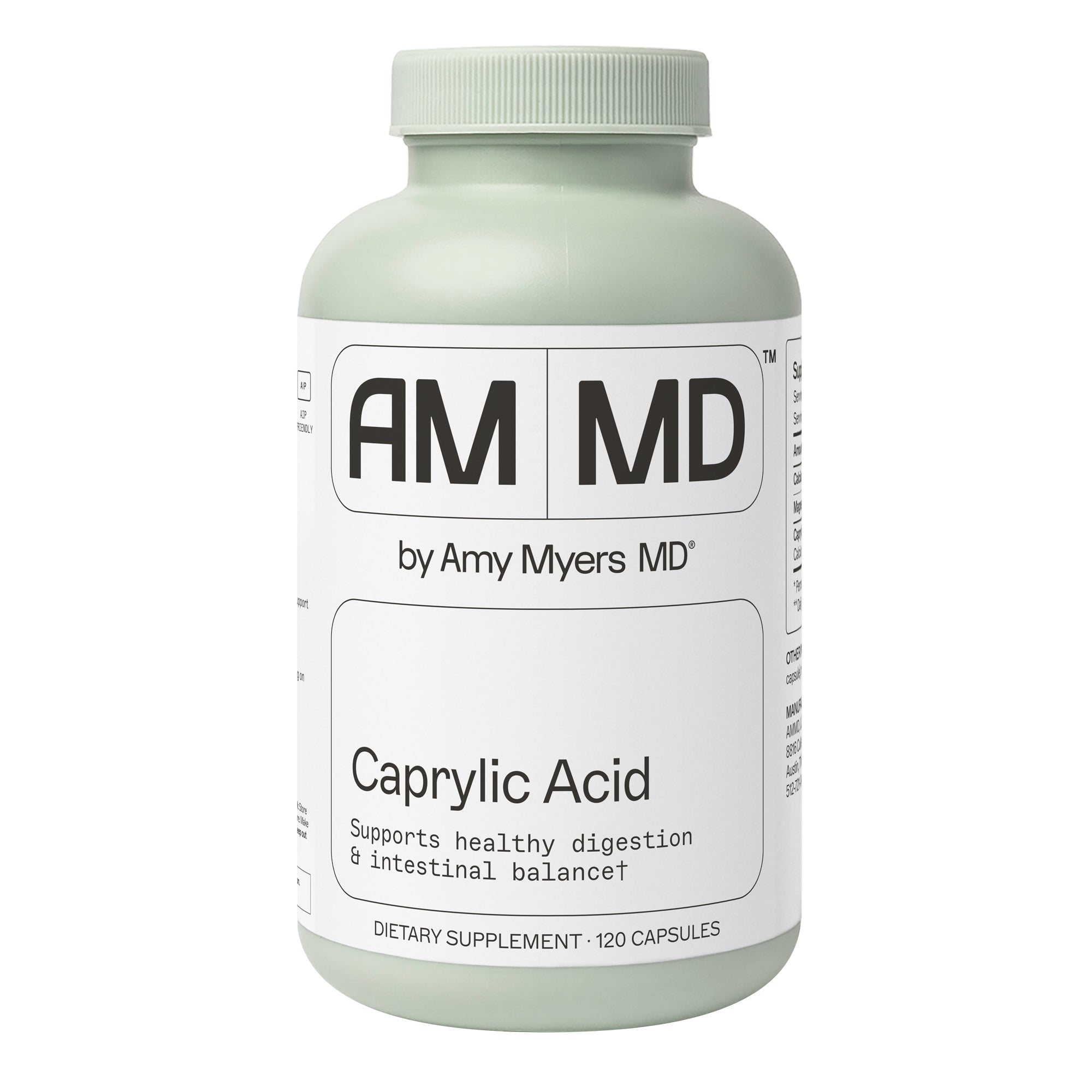 Caprylic Acid. 120 Capsules by AMMD
