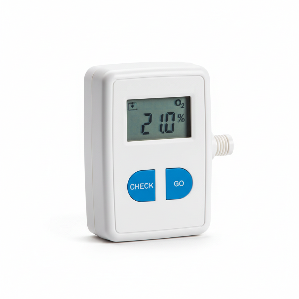 Check and Go Oxygen Analyzer - close-up detail shot