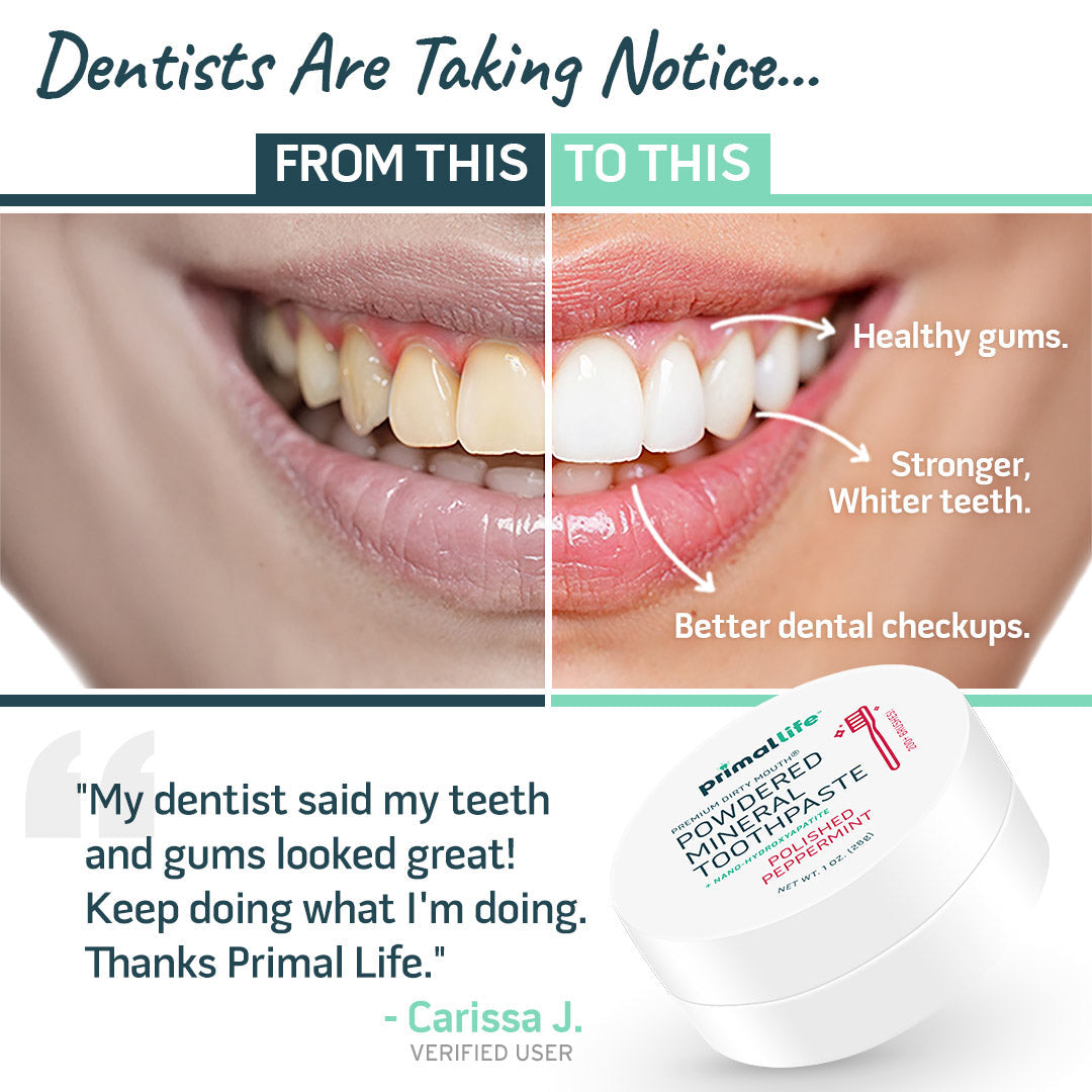 Toothpowder /  Powdered Mineral Toothpaste by Primal Life Organic II LLC