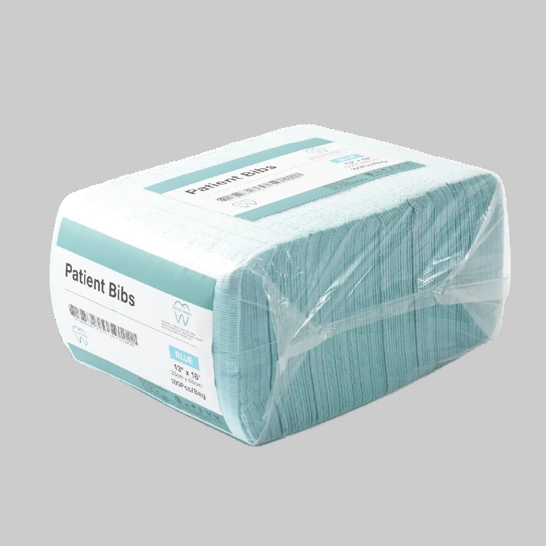 3 Layered Patient Bibs 13"x18" Great Quality and Very Durable
