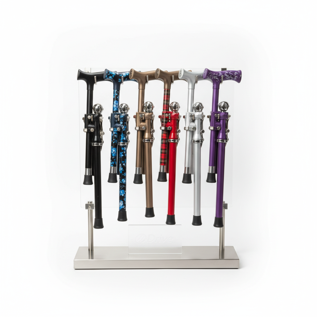 Folding Cane Display - front view
