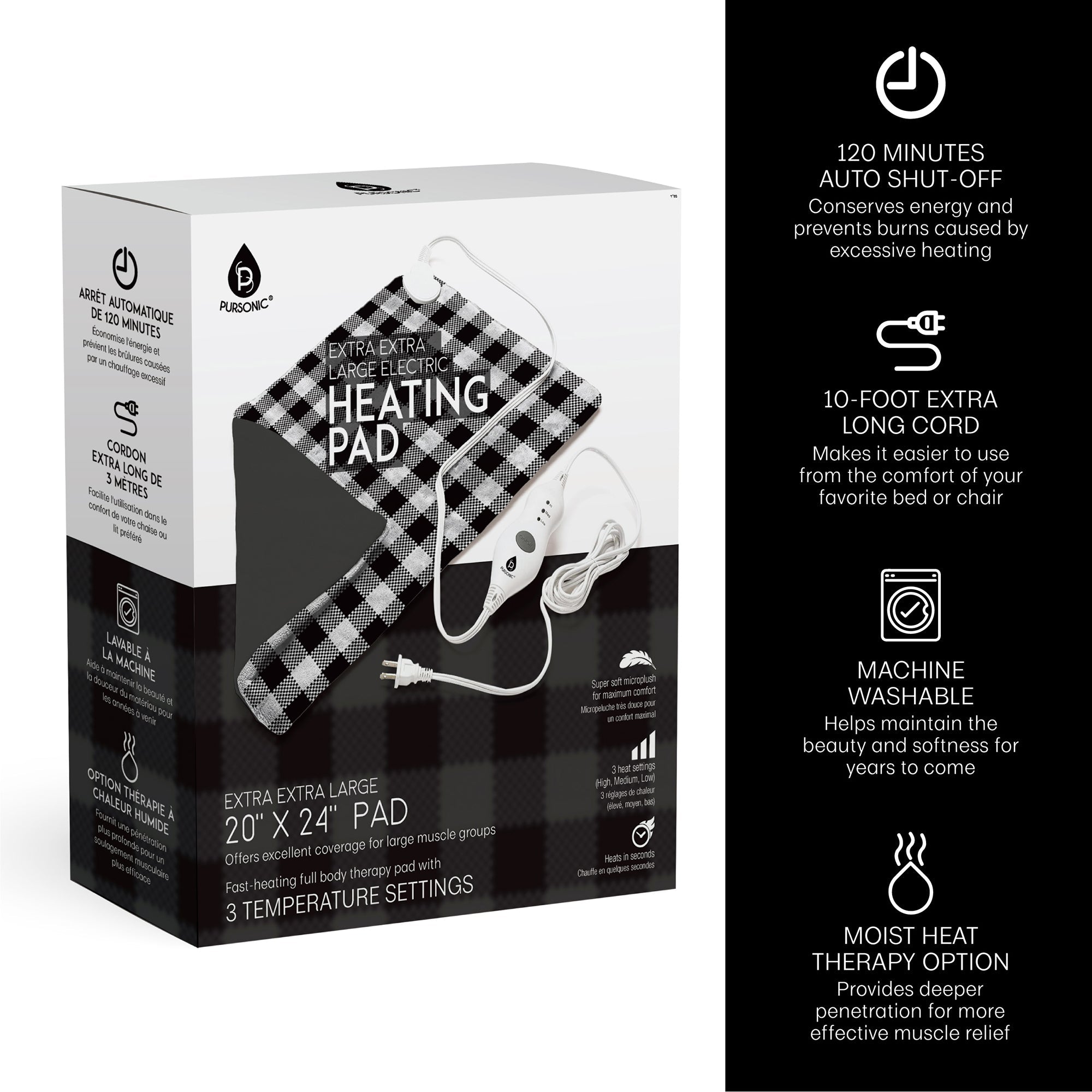 Extra Extra Large Electric Heating Pad by Pursonic