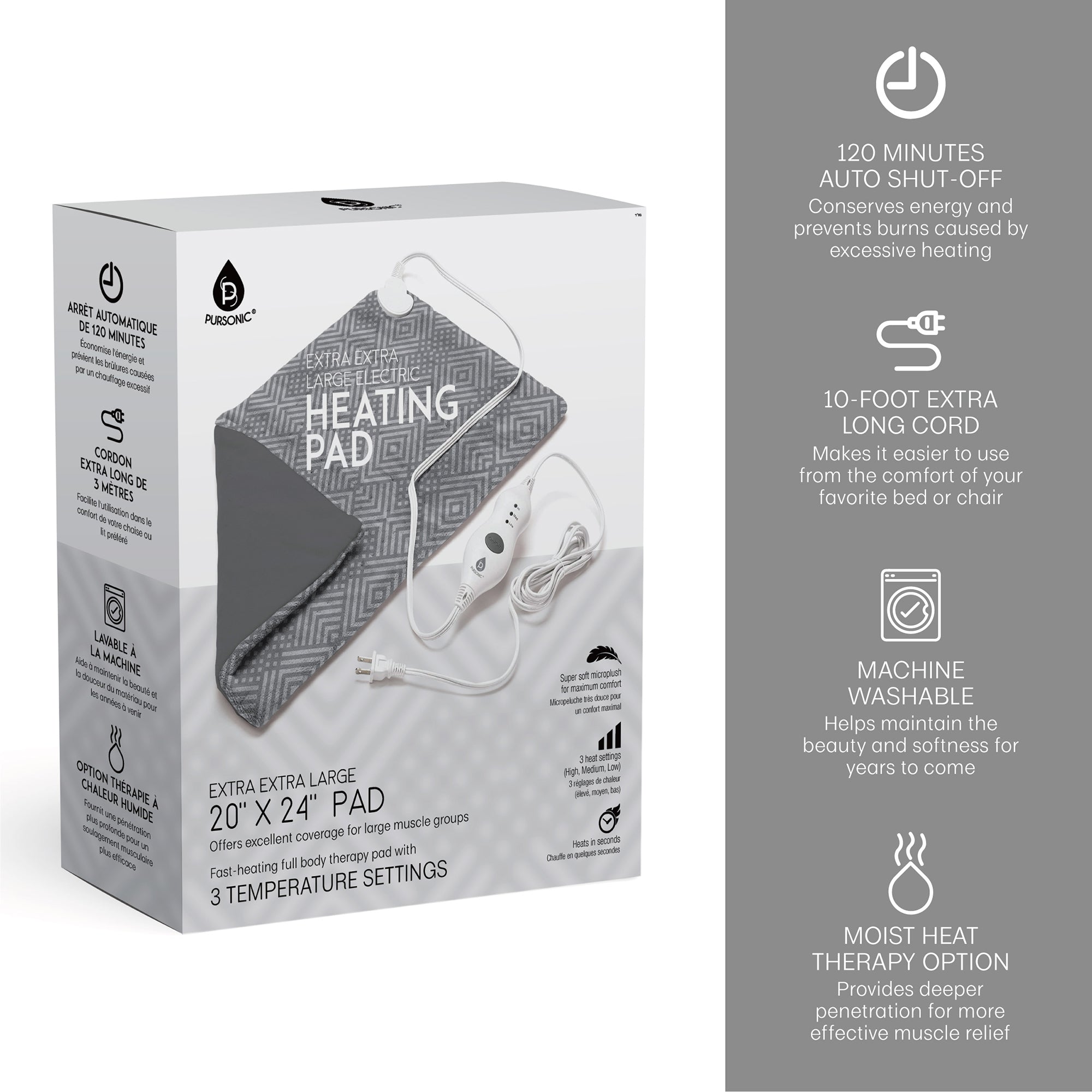 Extra Extra Large Electric Heating Pad by Pursonic