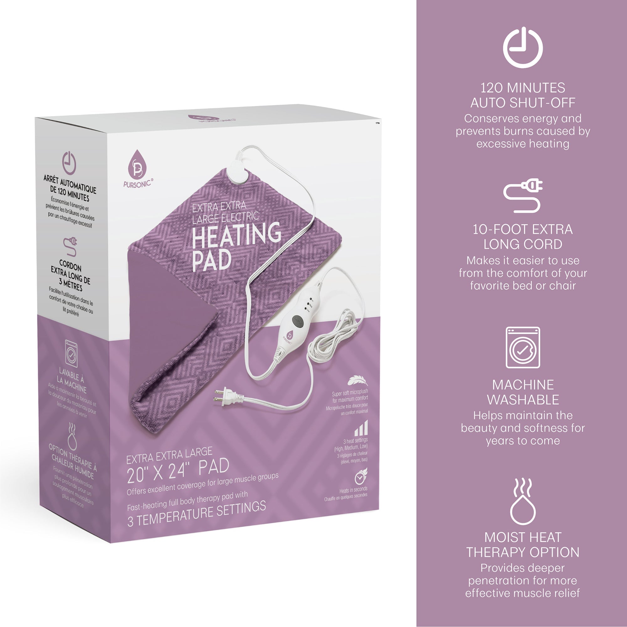 Extra Extra Large Electric Heating Pad by Pursonic