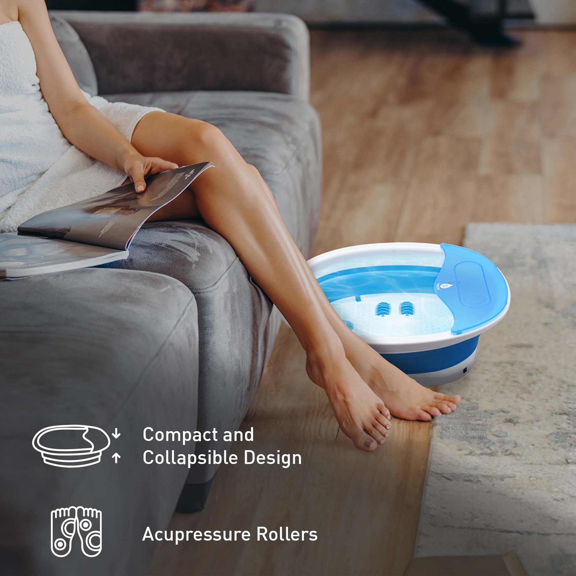 Head-to-Toe Relaxation Bundle: Massage Gun, Neck & Shoulder Stretcher, Foot Massager by Pursonic