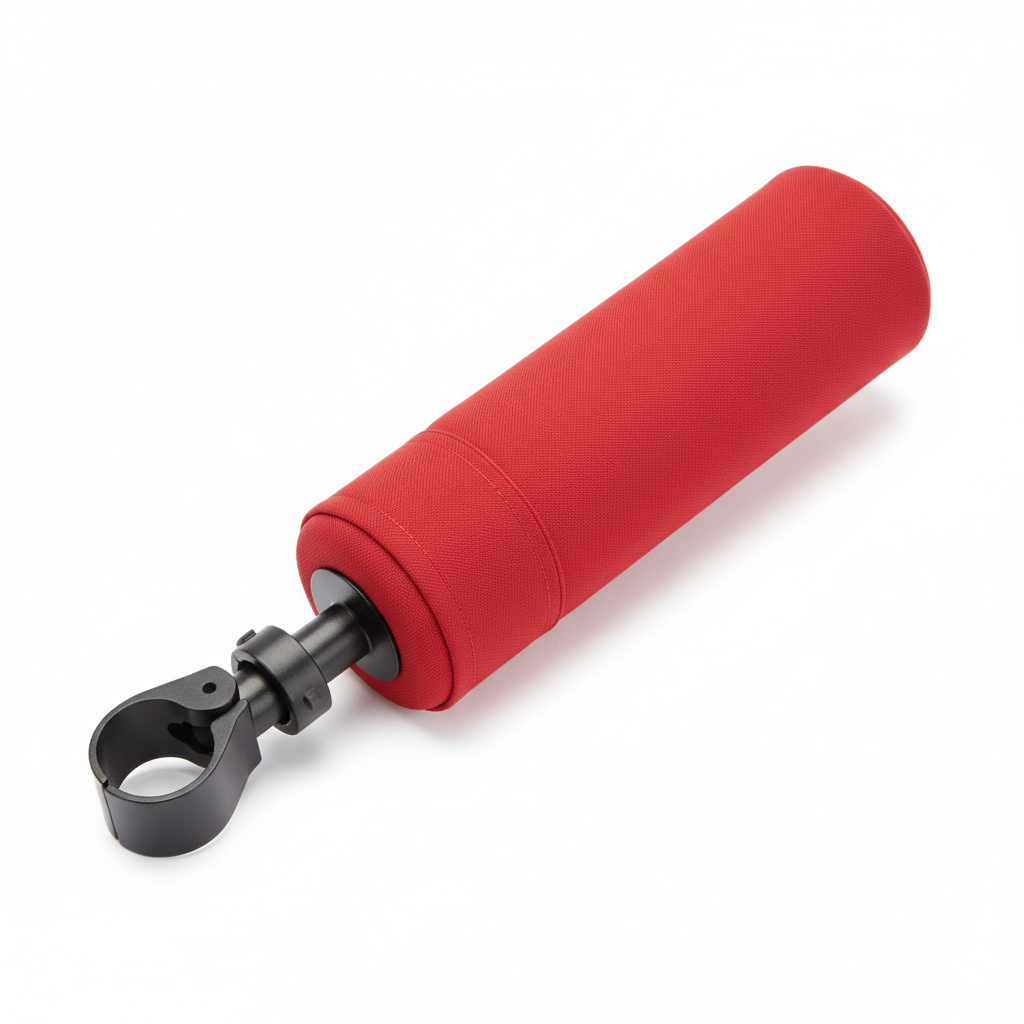 Headrest Ext 12", Red - close-up detail shot