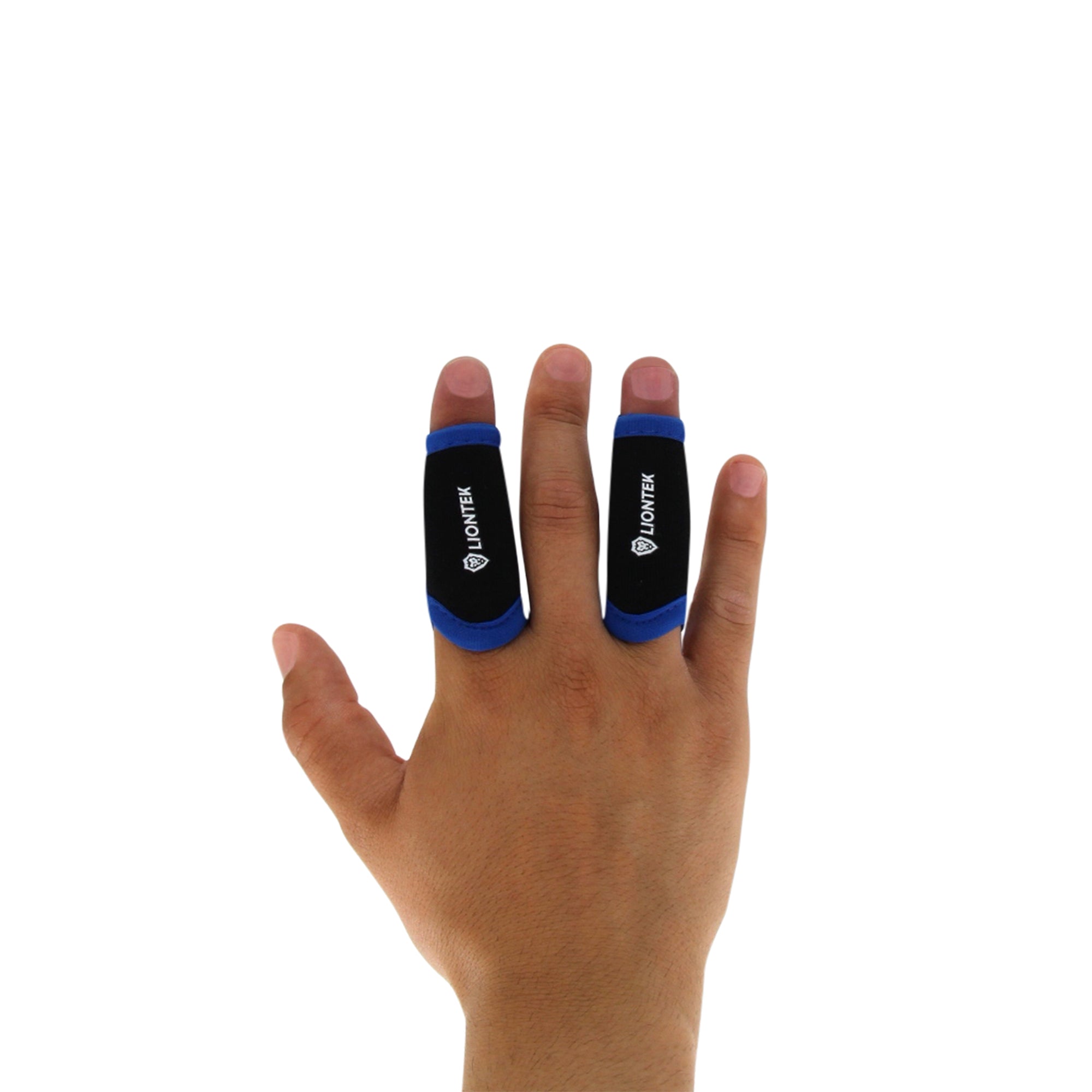 LIONTEK Single Finger Sleeve Pair - Sports Compression Finger Sleeve for BJJ, MMA, Basketball, Weight Lifting, and More by Liontek