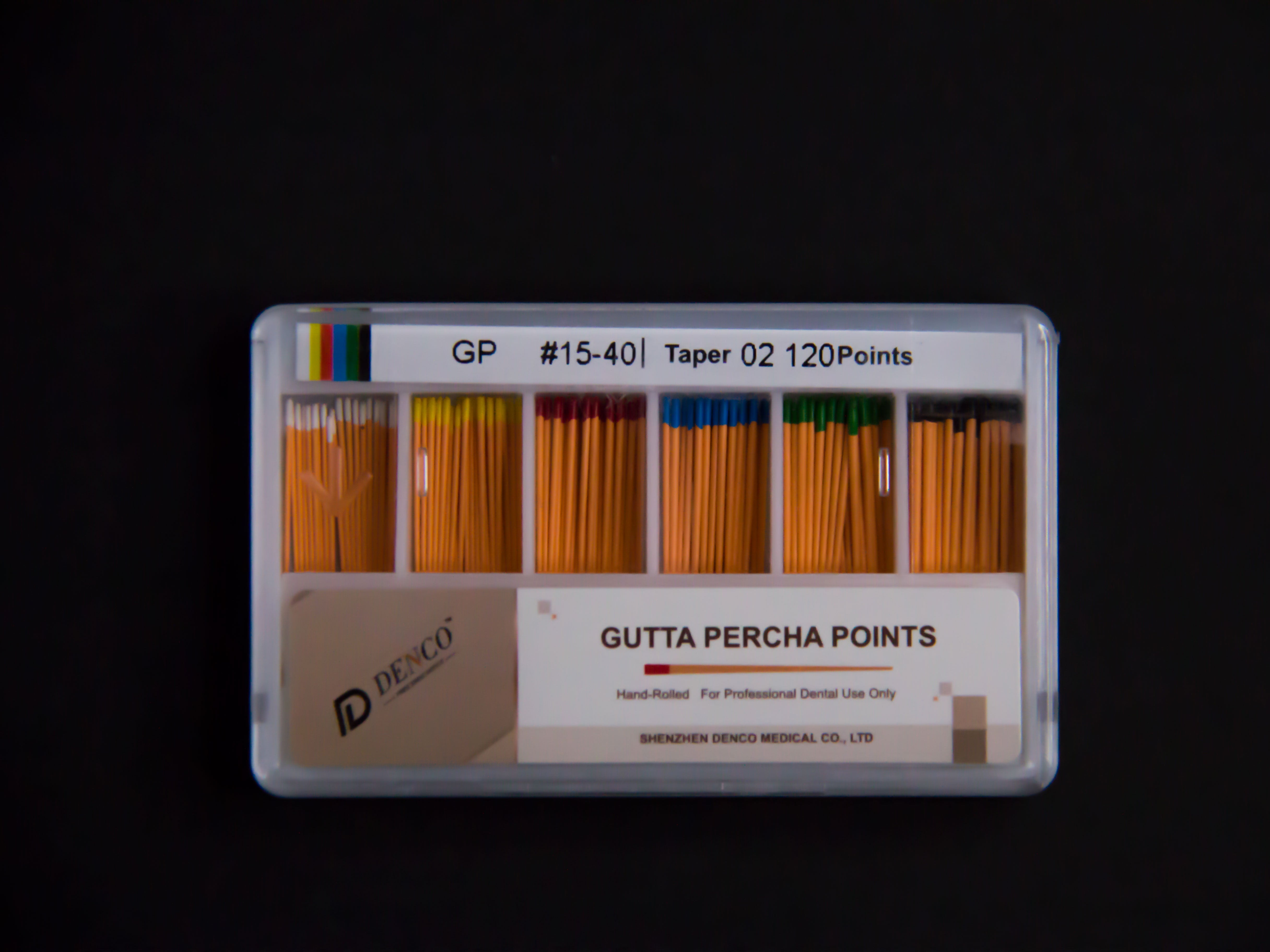 Gutta Percha Points Taper 02, 04 and 06