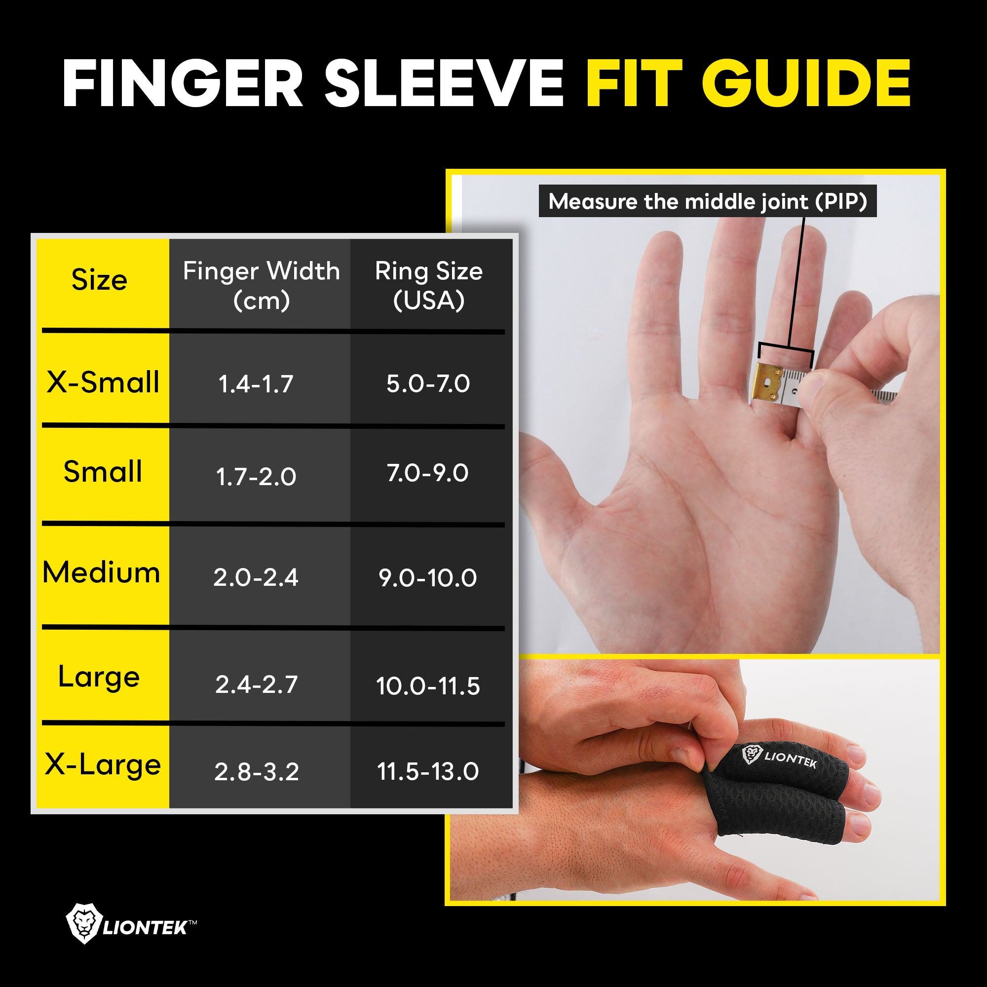 Liontek Flow Finger Sleeve Pair by Liontek
