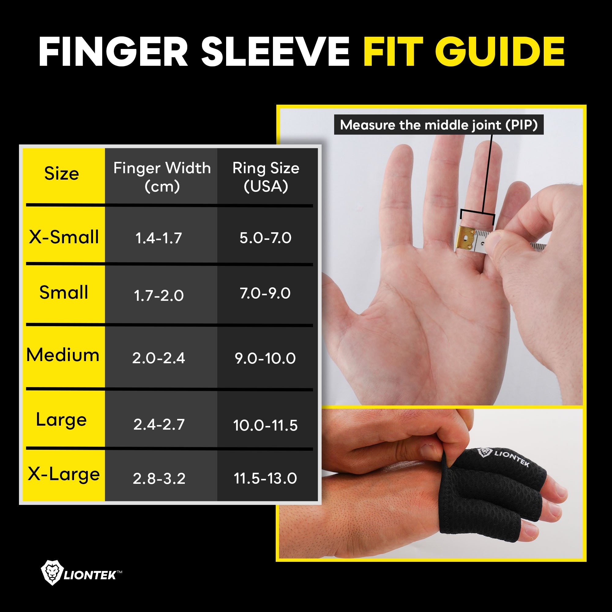 Liontek Flow Finger Sleeve Pair by Liontek