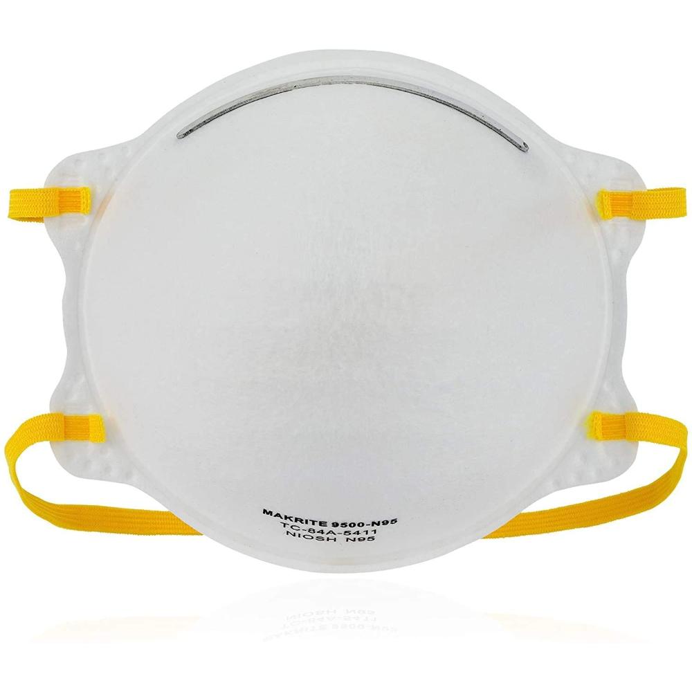 Makrite 240pcs 9500 Disposable Particulate Respirator N95 Face Mask, Regular Size