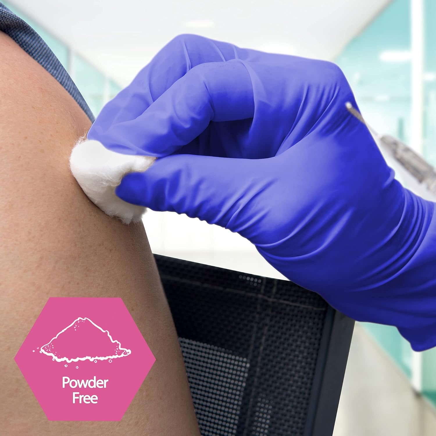 MedPride Nitrile Exam Gloves 4 Mil Thick (Non-Latex) Non-Sterile Powder Free - 100 Gloves / Case of 10 (1000 count)