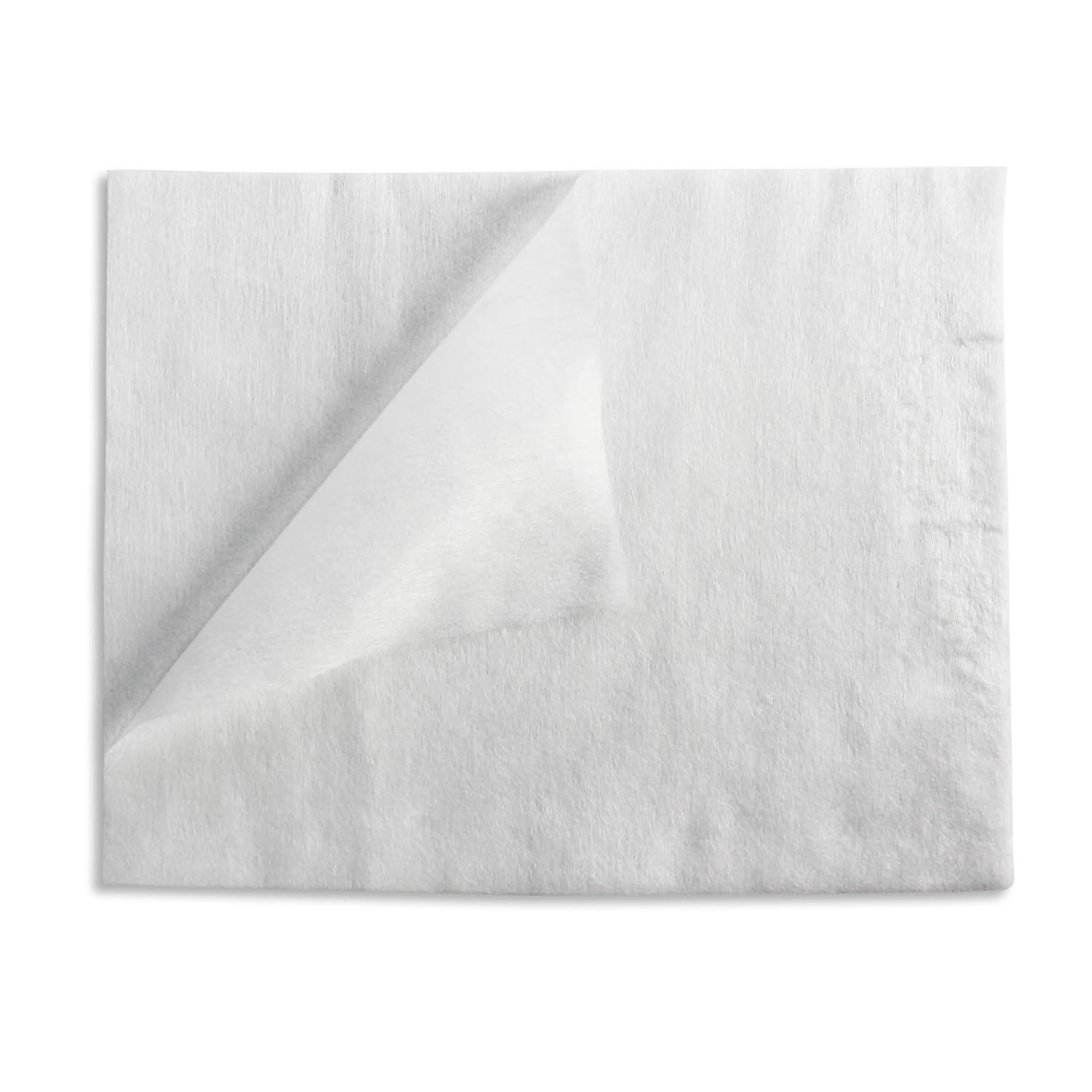 MedPride Disposable Dry Washcloths Air Laid Half Fold, 8" x 13" - 50/Pack, Case of 16 (800 Count)
