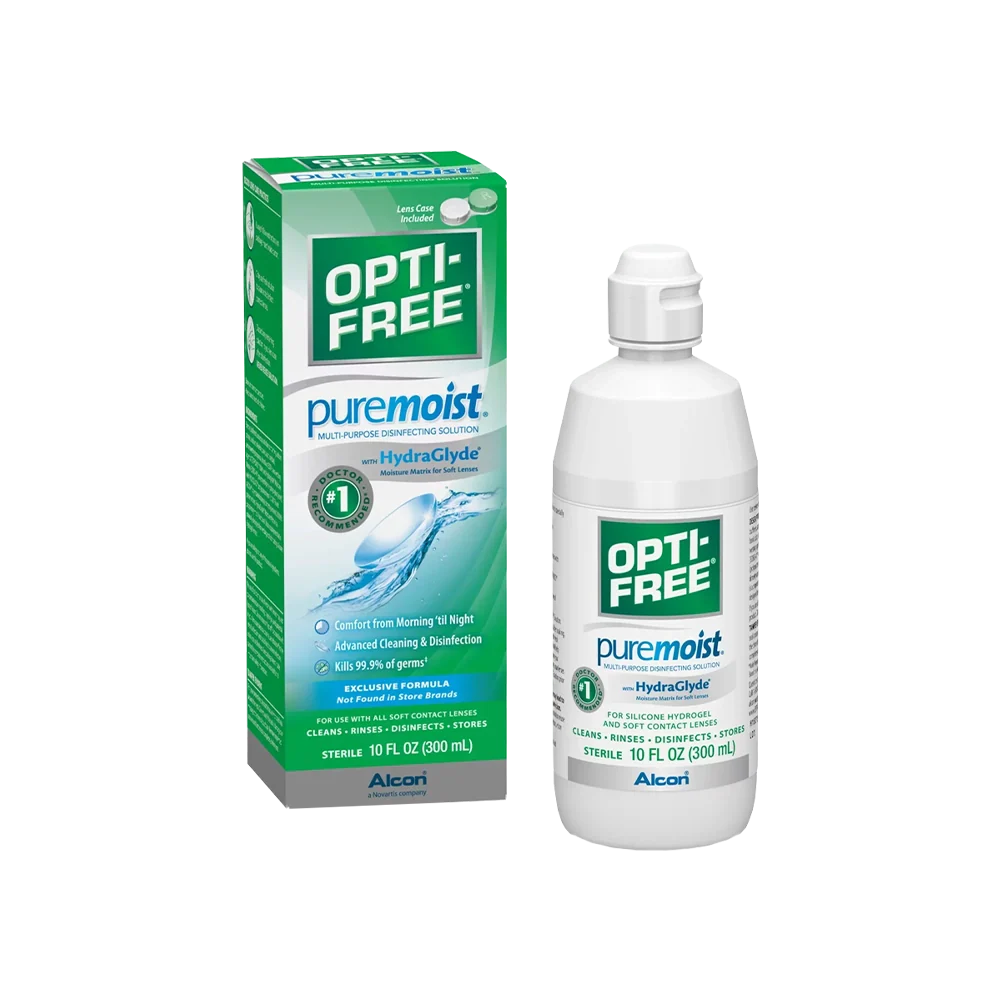  Opti-Free Pure Moist Solution 10 oz by Fresh Lens sold by Fresh Lens | CanadianContactLenses.com