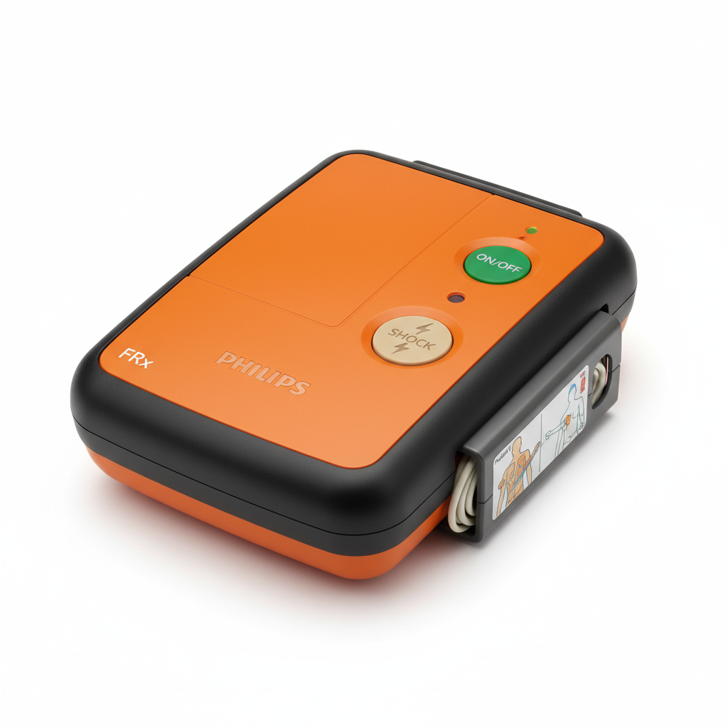 Philips HeartStart FRx Defibrillator - close-up detail shot
