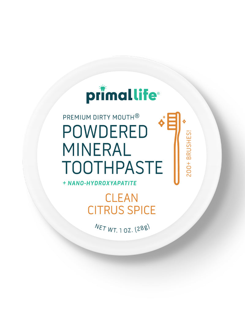 Toothpowder /  Powdered Mineral Toothpaste by Primal Life Organic II LLC
