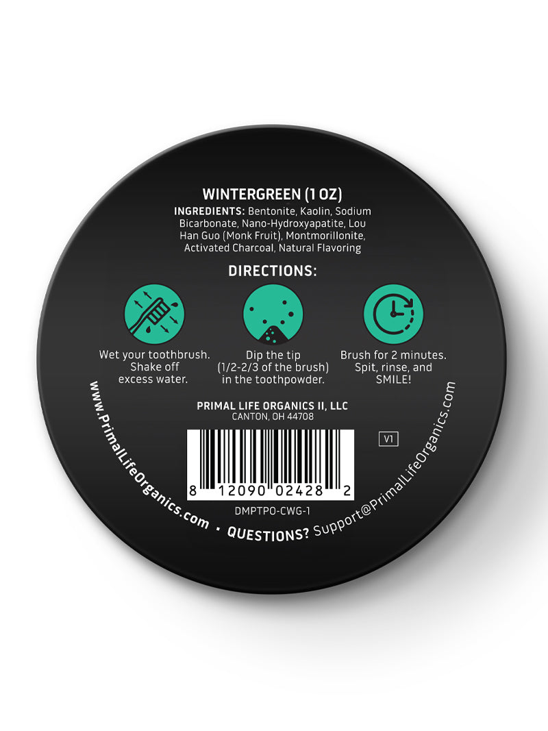 Toothpowder /  Powdered Mineral Toothpaste by Primal Life Organic II LLC