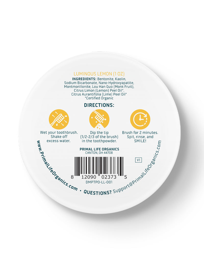 Toothpowder /  Powdered Mineral Toothpaste by Primal Life Organic II LLC