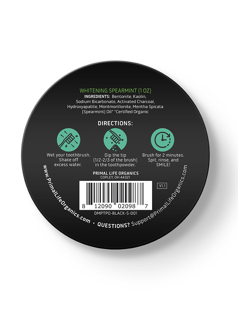 Toothpowder /  Powdered Mineral Toothpaste by Primal Life Organic II LLC