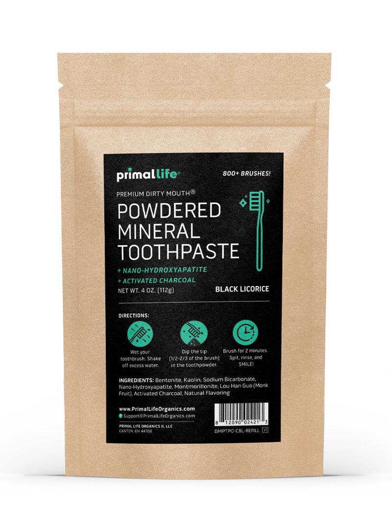 Toothpowder /  Powdered Mineral Toothpaste by Primal Life Organic II LLC