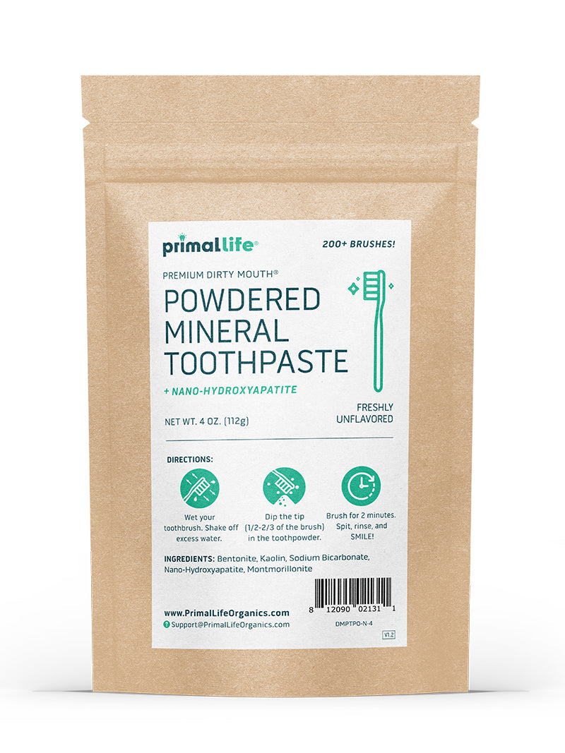 Toothpowder /  Powdered Mineral Toothpaste by Primal Life Organic II LLC
