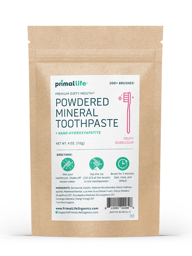 Toothpowder /  Powdered Mineral Toothpaste by Primal Life Organic II LLC